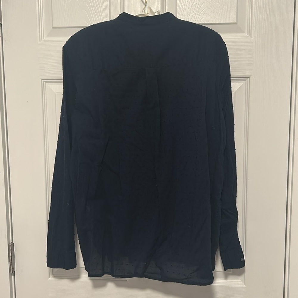EUC Gap Womens Pintuck Swiss Dot Cotton Blouse - Picture 3 of 8